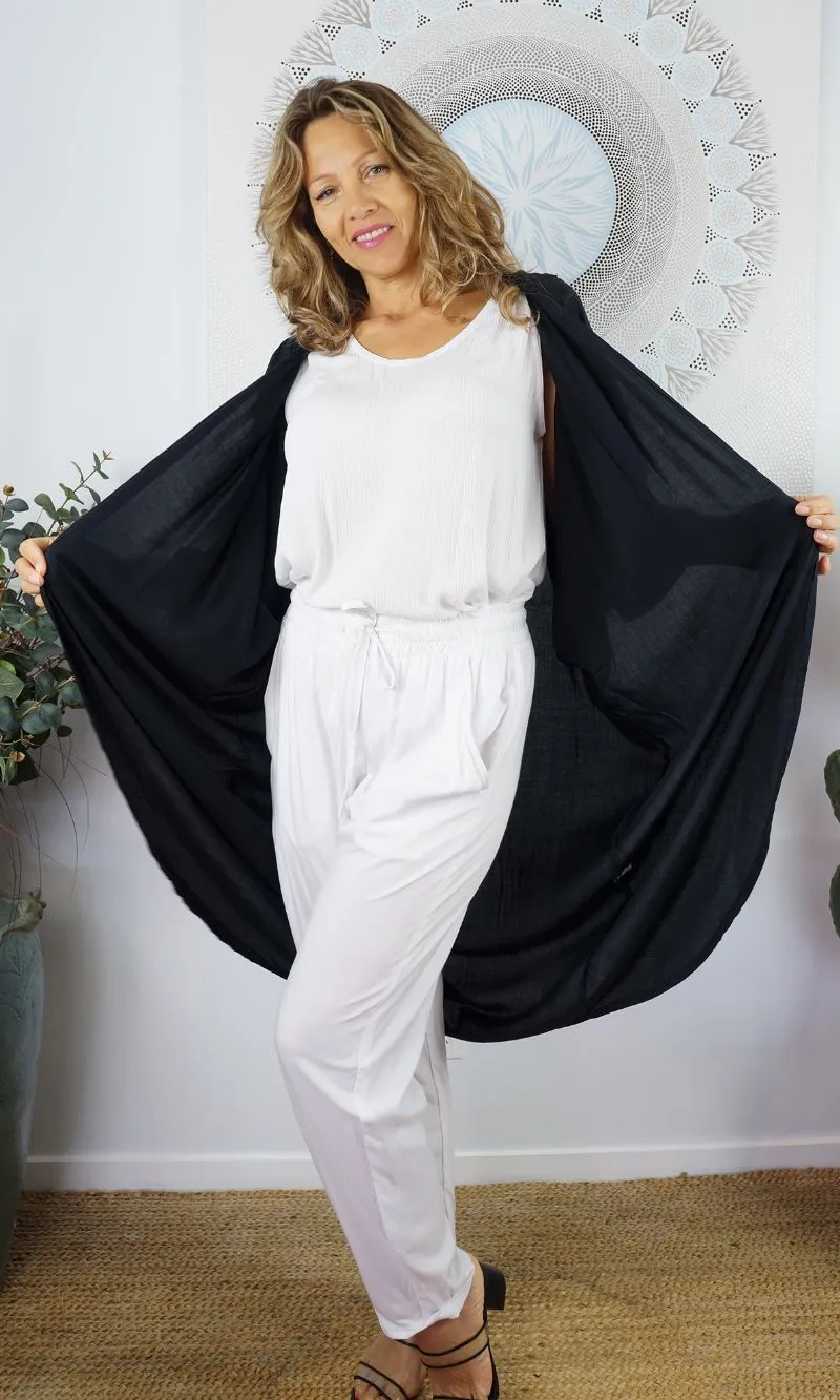 Rayon Cape Long Plain, More Colours