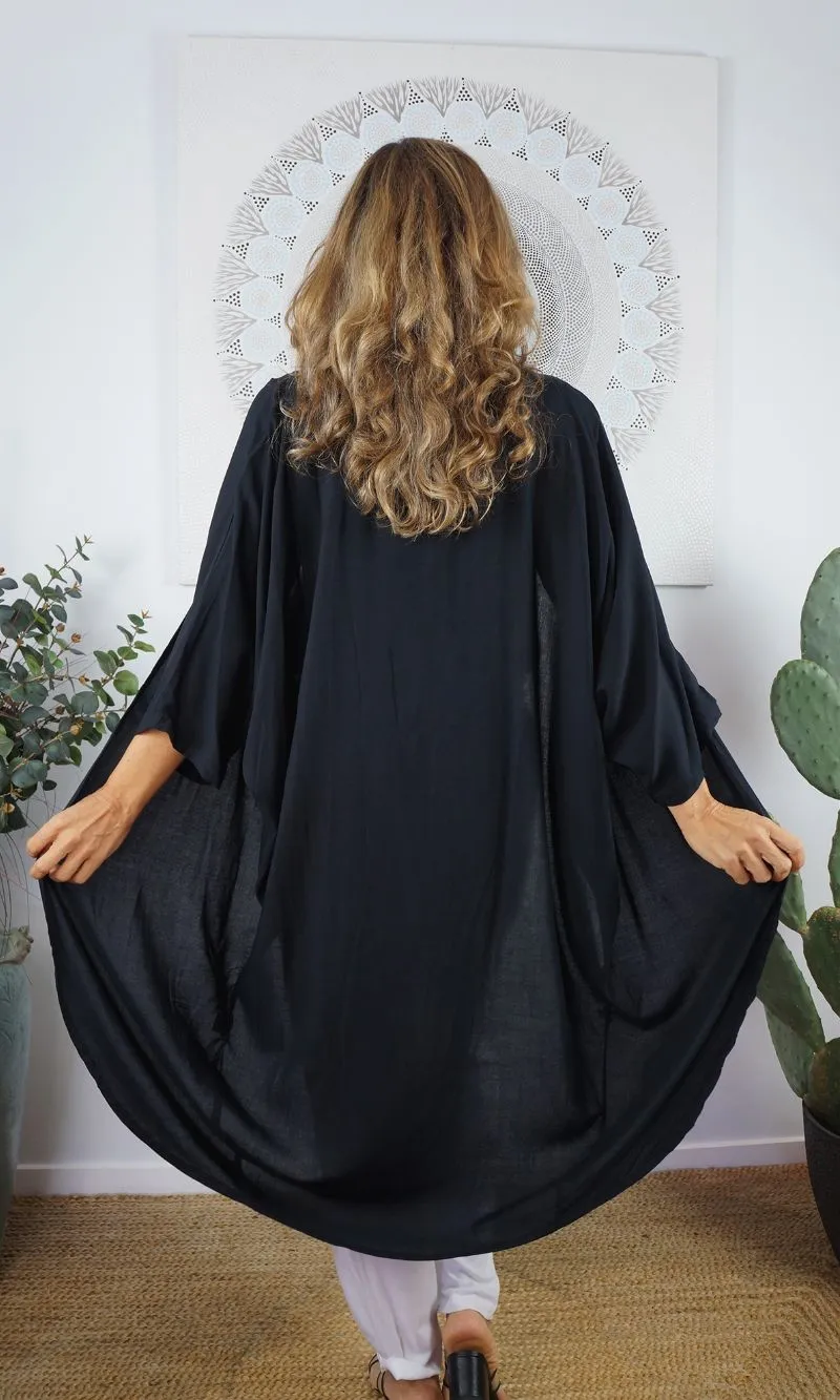 Rayon Cape Long Plain, More Colours