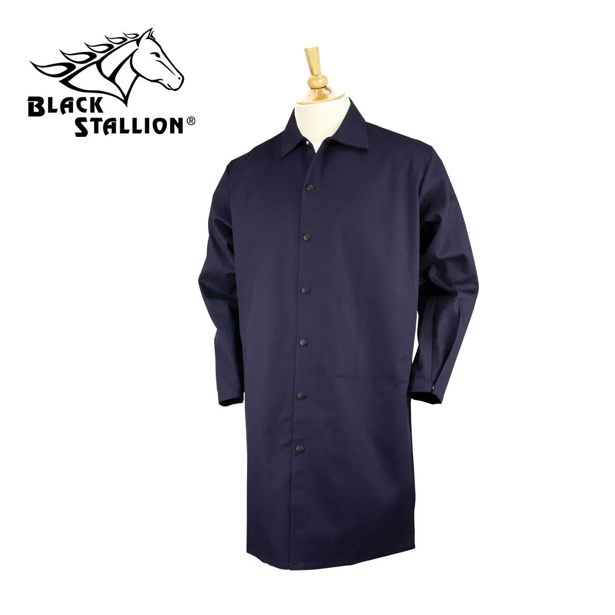 Revco FN9-42C 42", 9 oz. Navy FR Cotton Shop Coat (1 Coat)