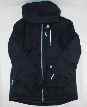 RIPZONE BLACK & TEAL WINTER COAT YOUTH LARGE PRE-LOVED