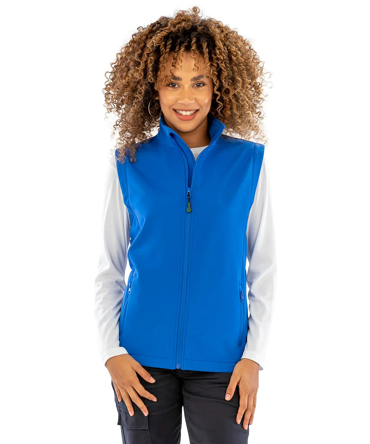 Royal - Women's recycled 2-layer printable softshell bodywarmer