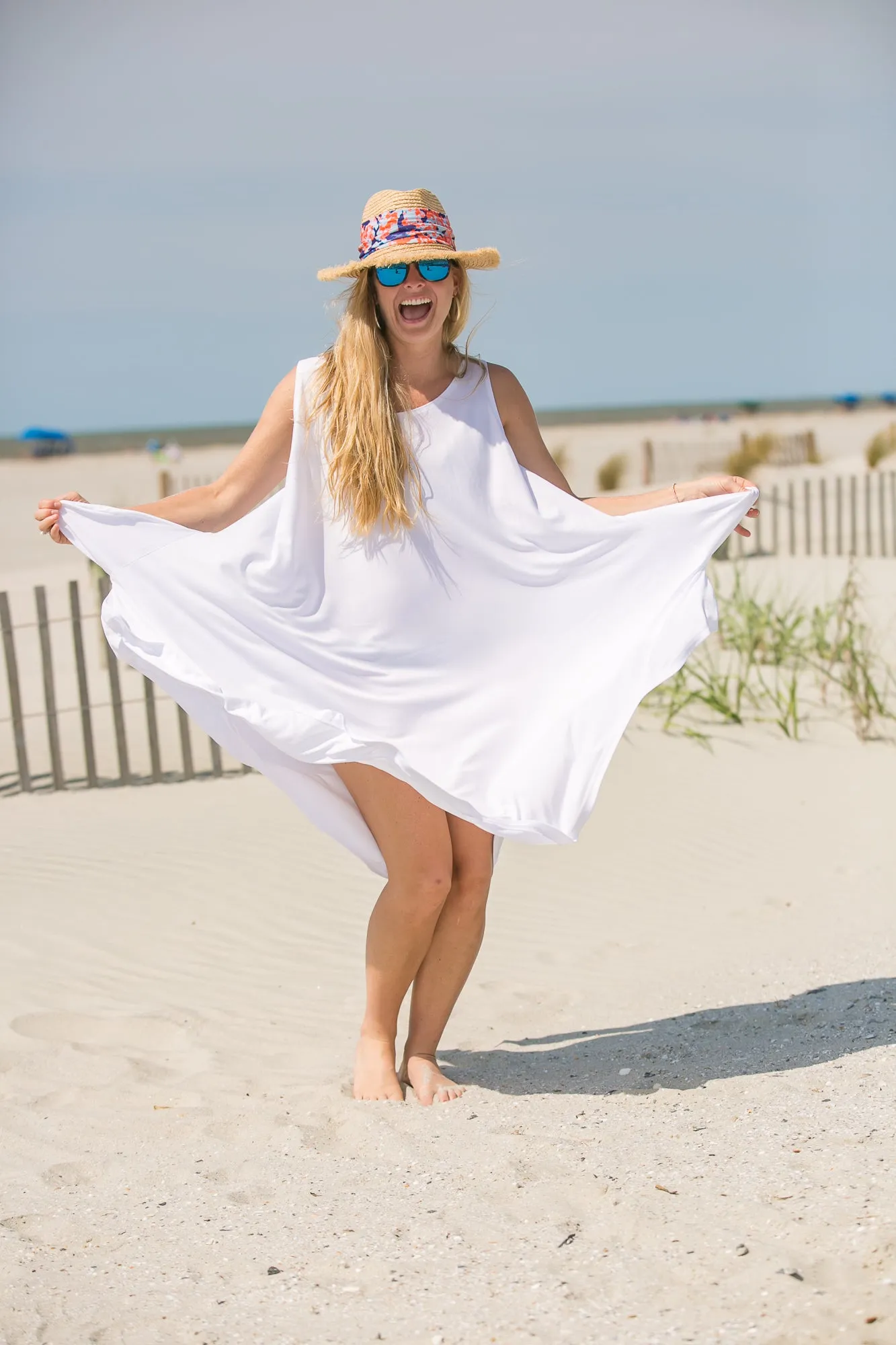 Sand Dunes White - Decked Out Dress