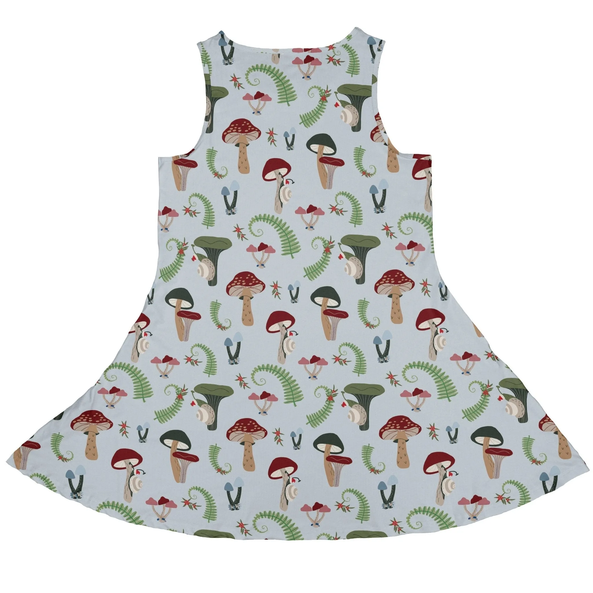 Santa Snails and Winter Mushrooms Dress