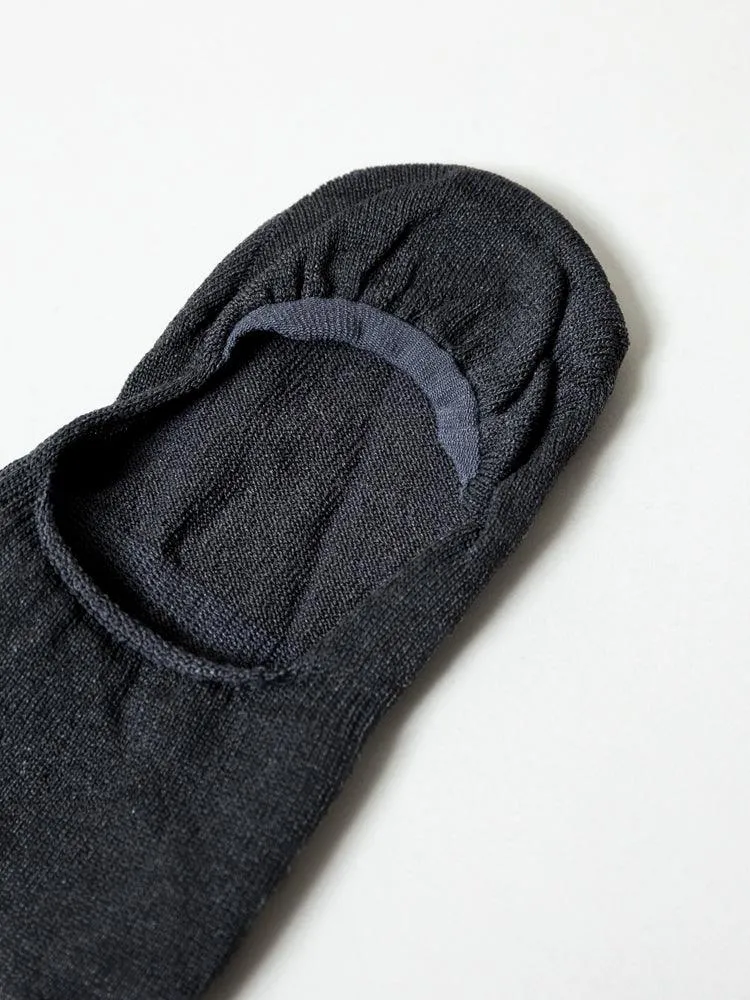 Sasawashi No-Show Socks, Charcoal