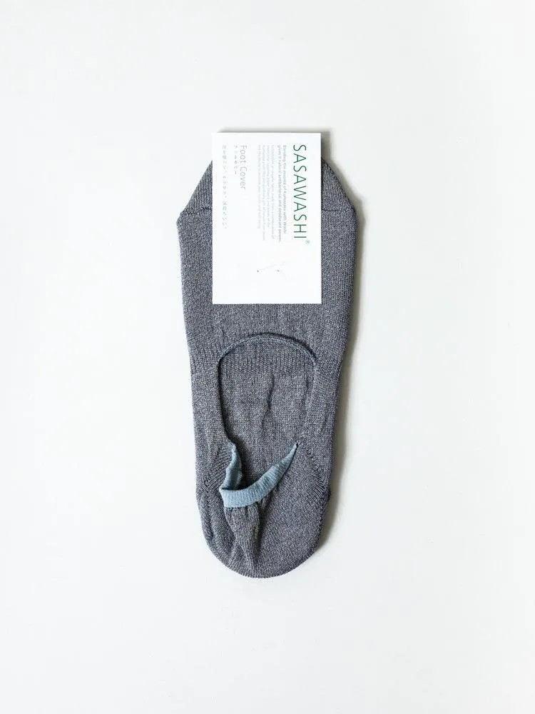 Sasawashi No-Show Socks, Grey