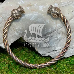 Scottish Thistle Bracelet - Bronze