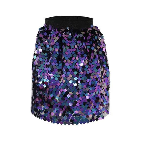 SEQUIN SKIRT SET WITH HAIR BOW