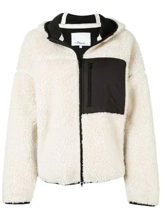 Sherpa Bonded Sporty Jacket with Hood