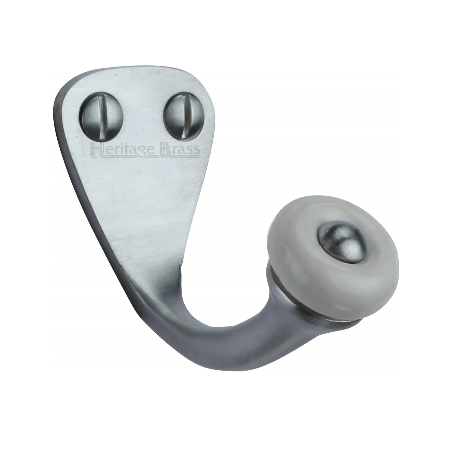 Single Robe Hook with Ceramic End