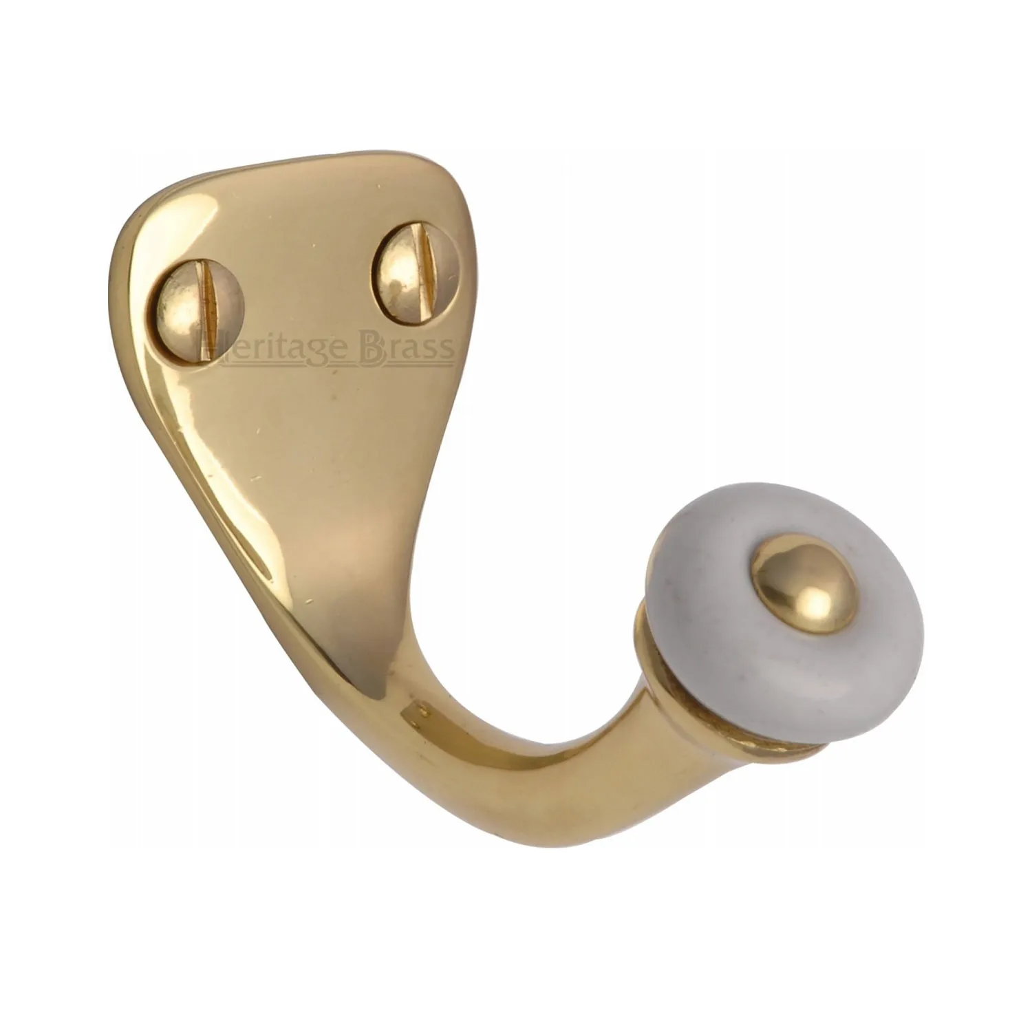 Single Robe Hook with Ceramic End