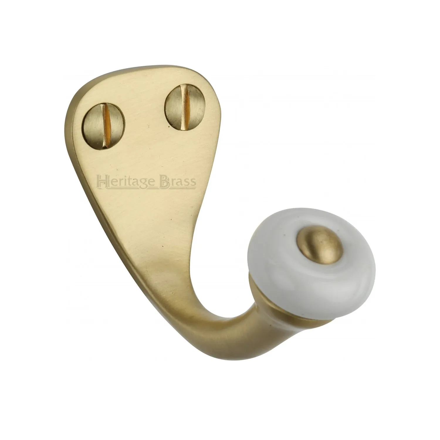 Single Robe Hook with Ceramic End