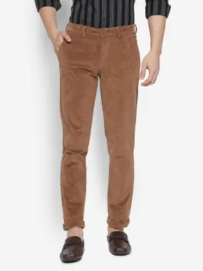 Solid Khaki Causal Trouser