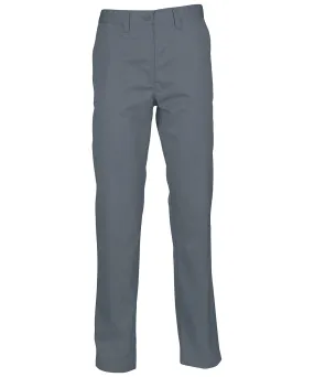 Steel Grey - Women's 65/35 flat fronted chino trousers