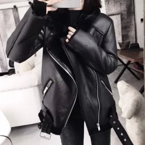 Stylemein - Leather Jacket For Women | Leather Ladies Coat