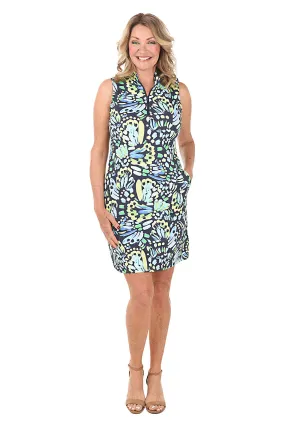 Sunny Brushstroke UPF50  Sleeveless Dress