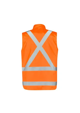 Syzmik Mens Hi Vis X Back Taped 4 In 1 Waterproof Jacket (ZJ616)