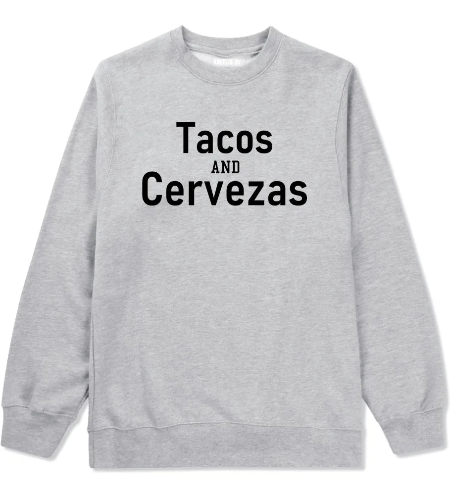 Tacos And Cervezas Cinco De Mayo Mens Crewneck Sweatshirt