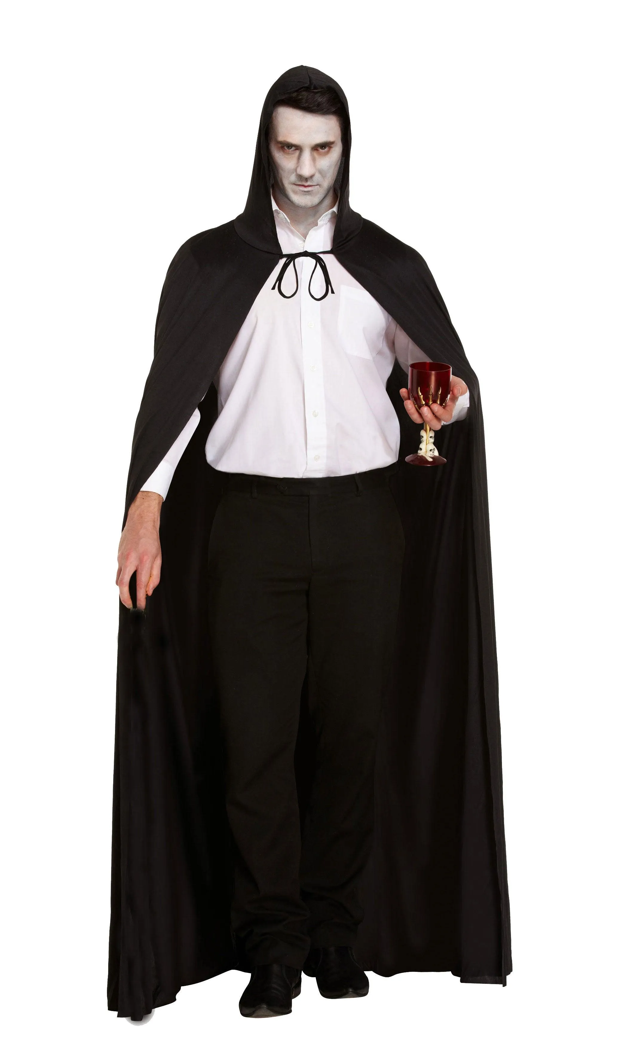 Terrifying Ghost Costume Ensemble: Long Black Cape, Scream Ghost Killer Mask, and 31cm Fake Bloody Knife