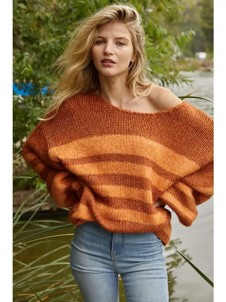 The Autumn Spice Chunky Knit Sweater