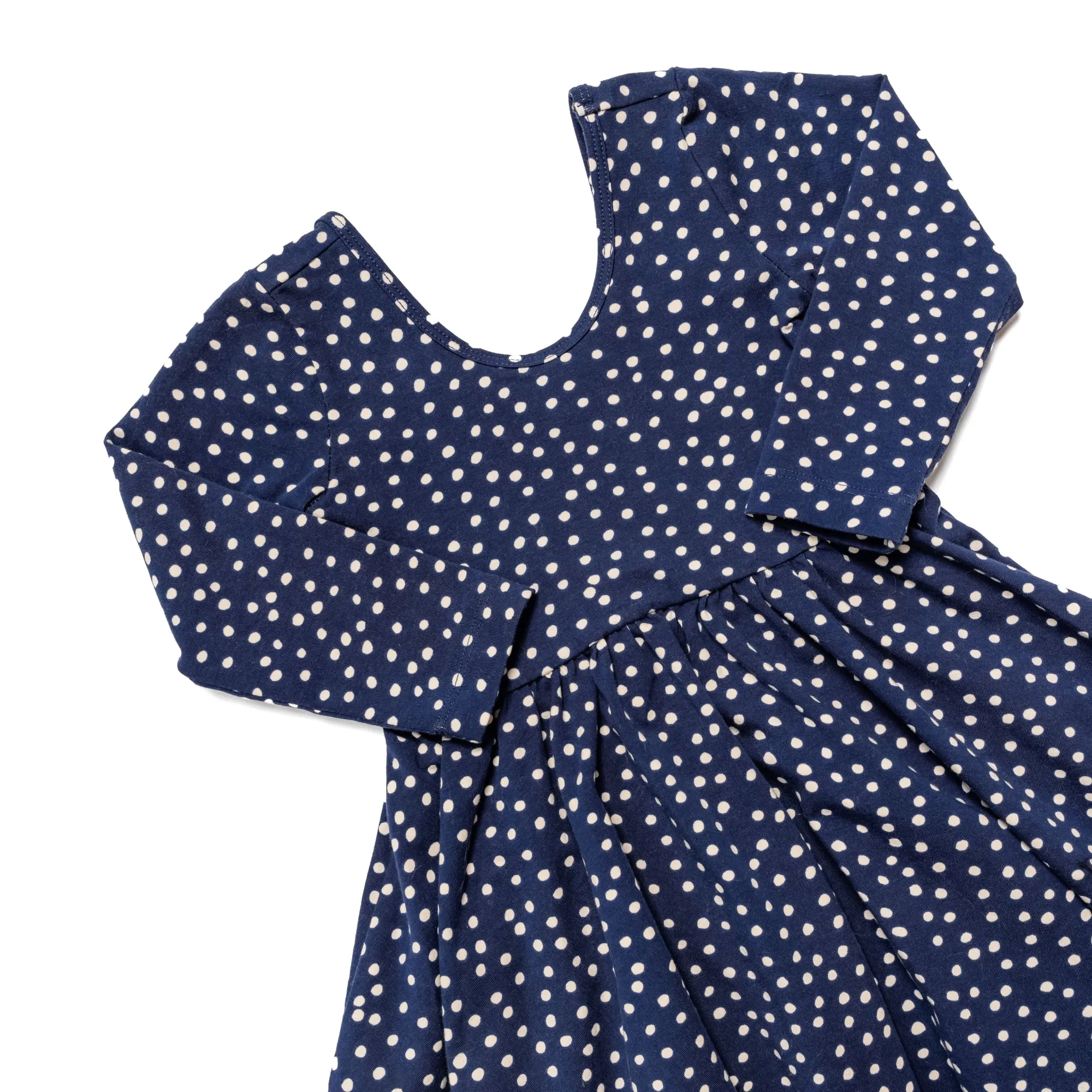 The Ballet Dress in Navy Dot