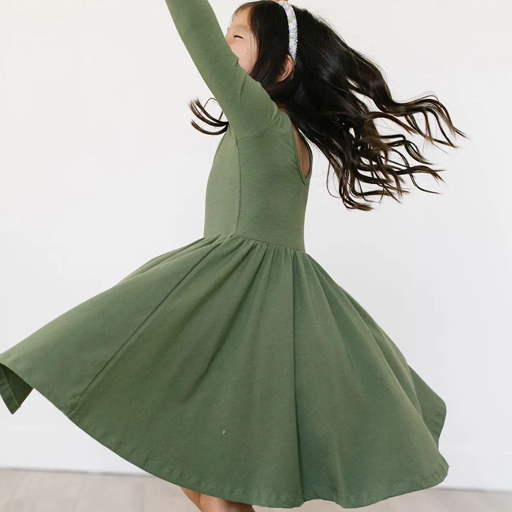 The Ballet Dress in Olivine