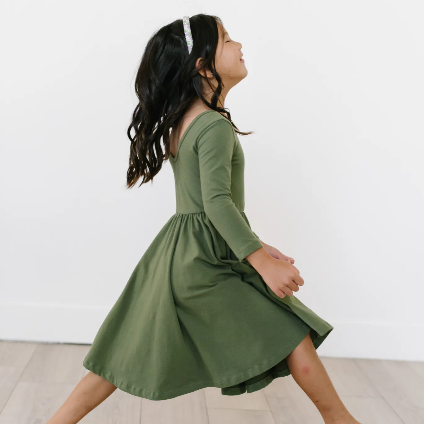 The Ballet Dress in Olivine