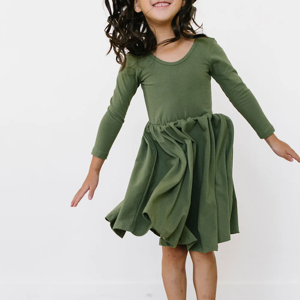 The Ballet Dress in Olivine