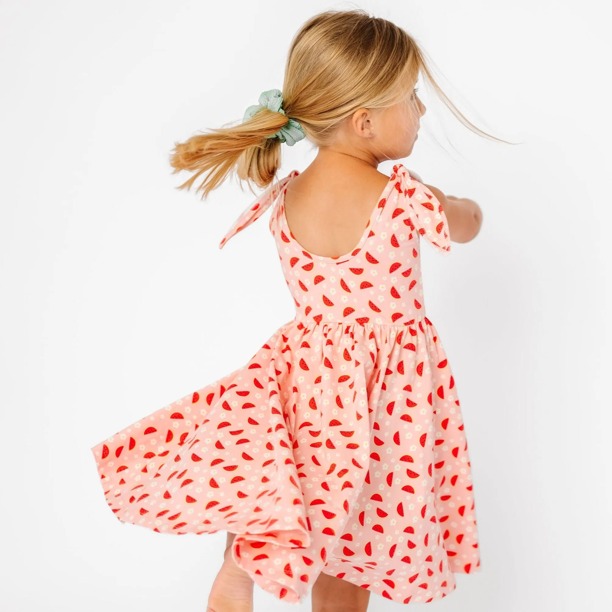 The Bow Tank Ballet Dress in Wild Watermelon