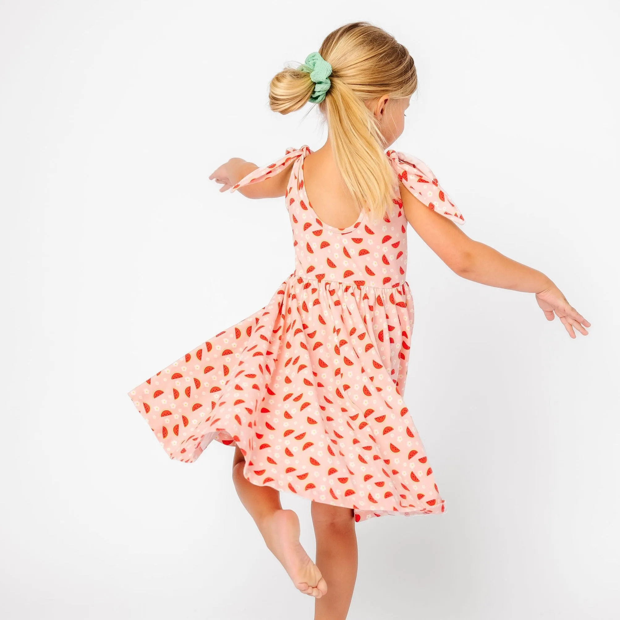 The Bow Tank Ballet Dress in Wild Watermelon