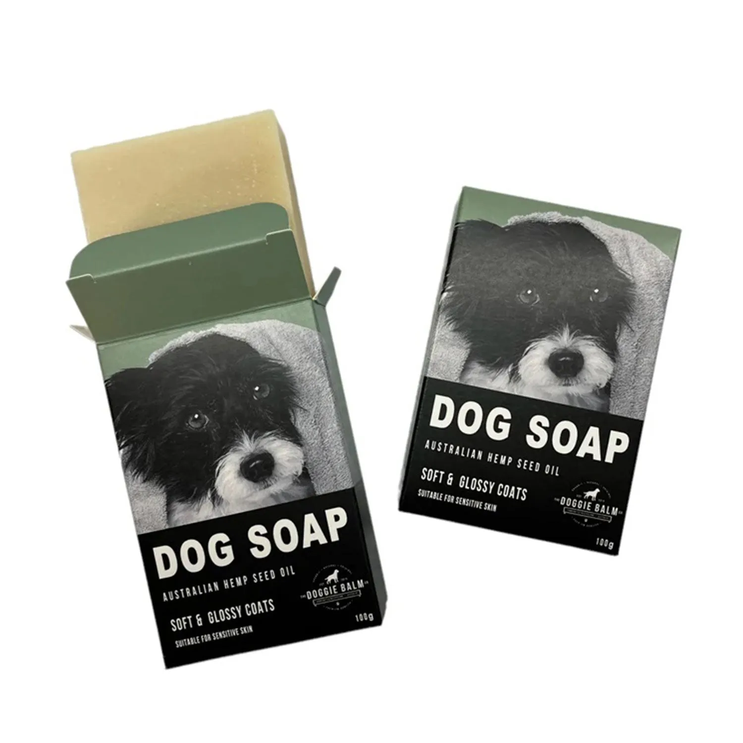 The Doggie Balm Co Australian Hemp Seed Oil Dog Soap 100g