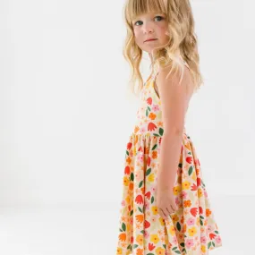 The Pinafore Dress in Petal Party