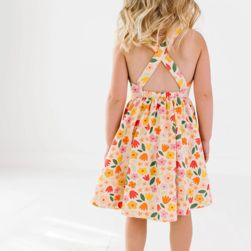 The Pinafore Dress in Petal Party