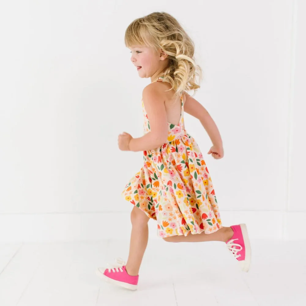 The Pinafore Dress in Petal Party