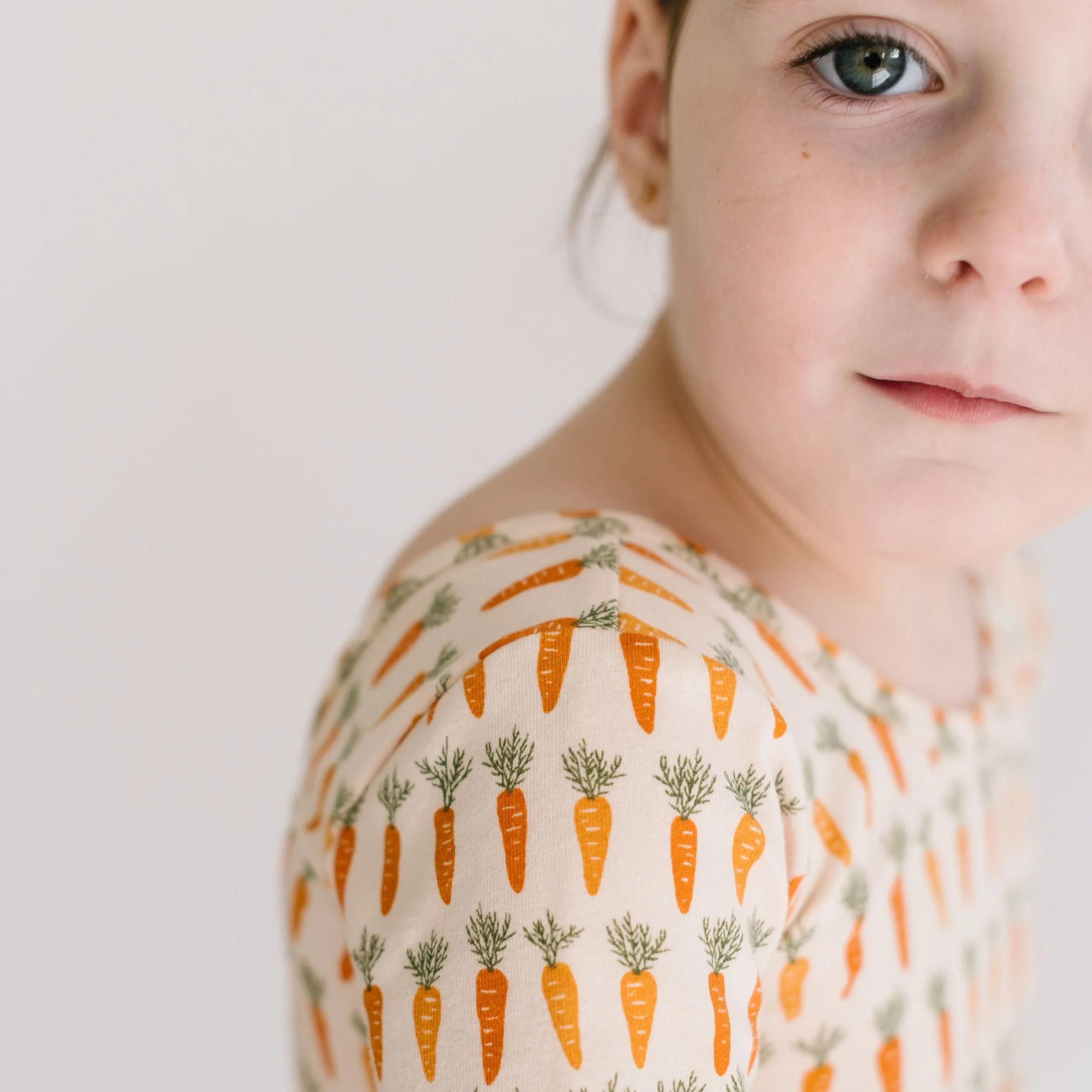 The Short Sleeve Ballet Dress in Carrots