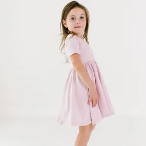 The Short Sleeve Ballet Dress in Cherry Blossom