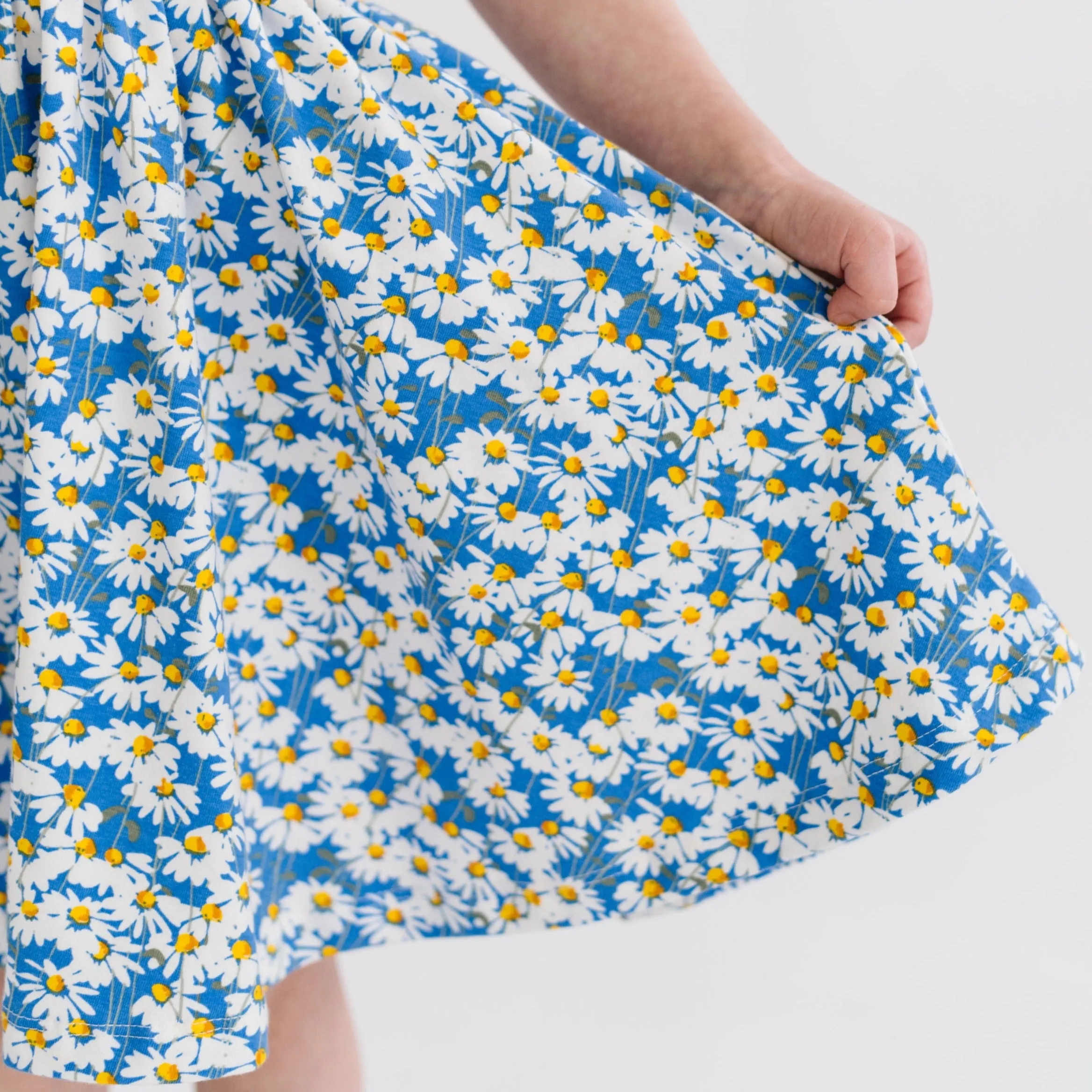 The Short Sleeve Ballet Dress in Wild Daisies