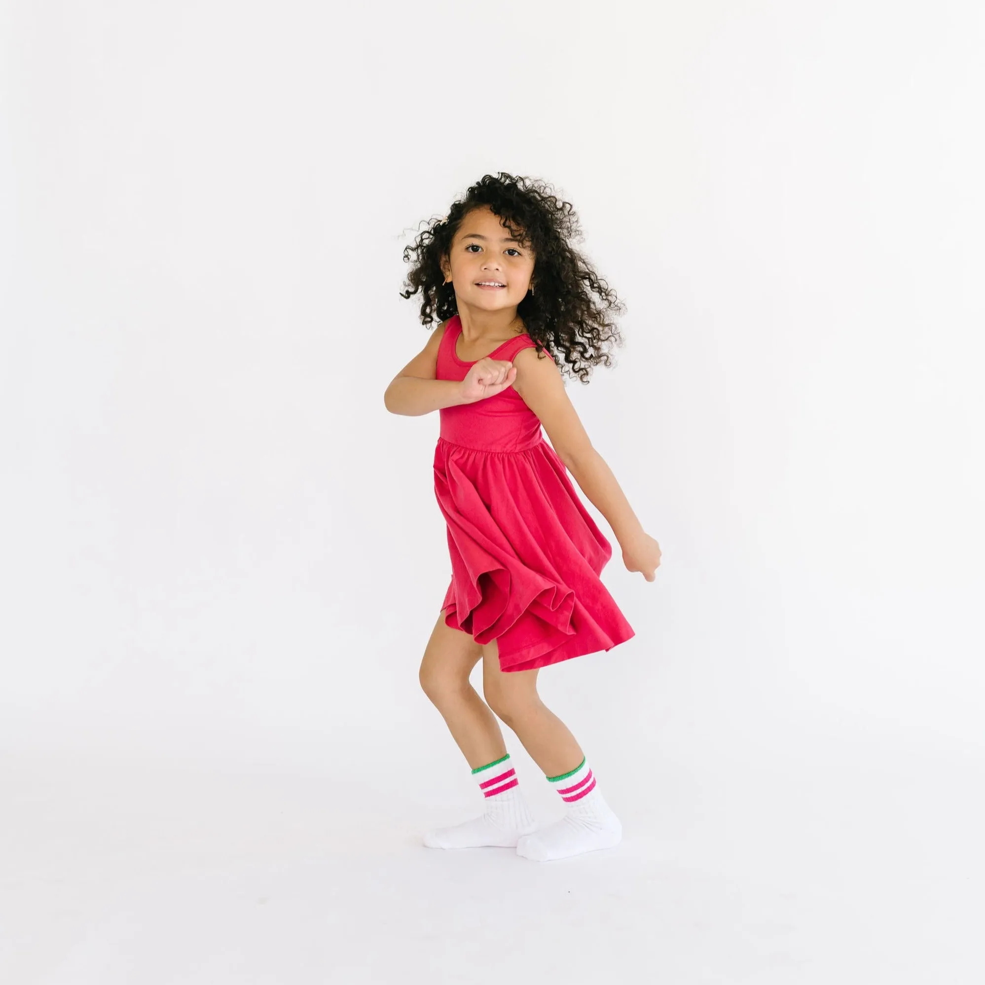 The Tank Ballet Dress in Raspberry