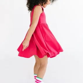 The Tank Ballet Dress in Raspberry