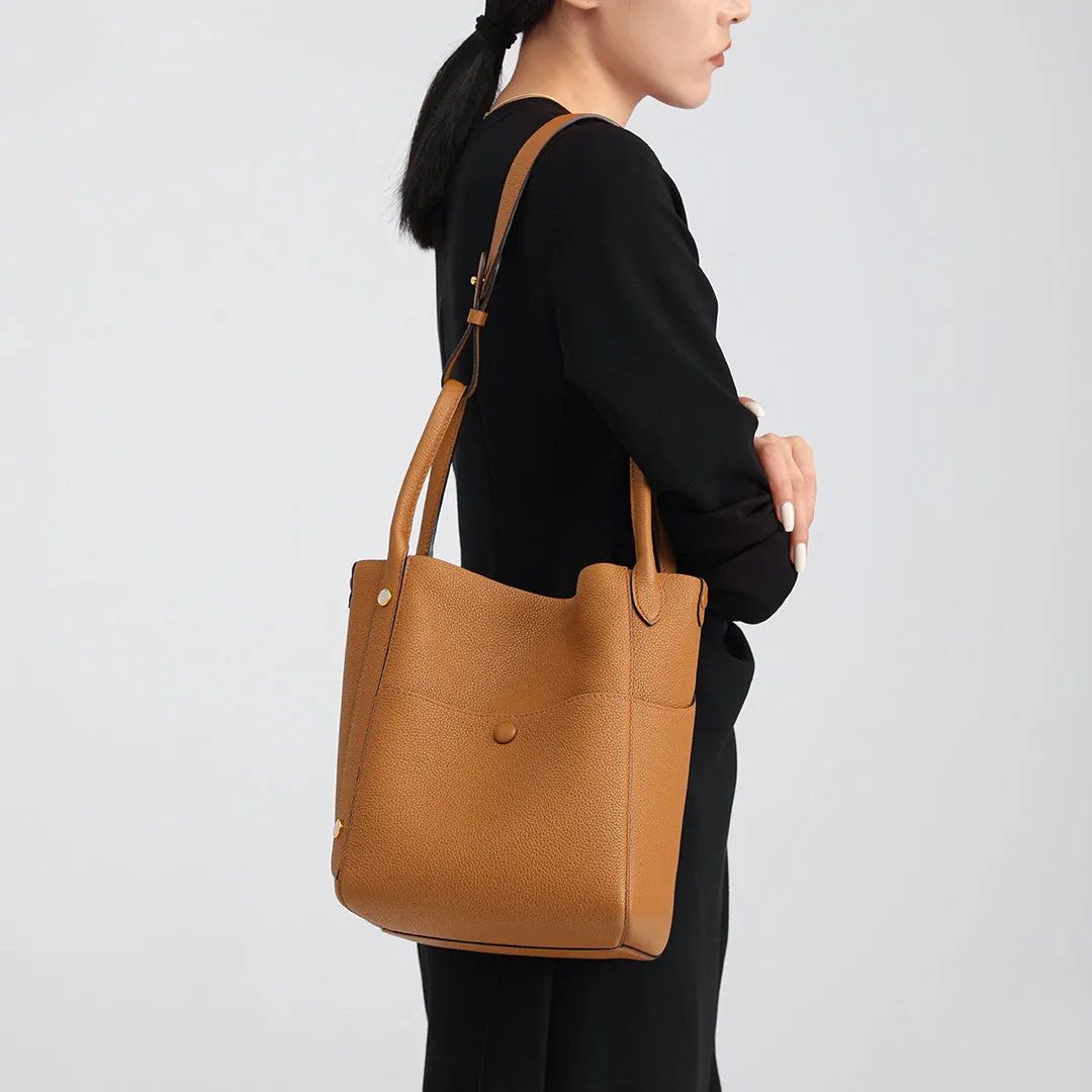 TIANQINGJI Handmade TOGO Leather Picotin Tote Bag (Special Colors)