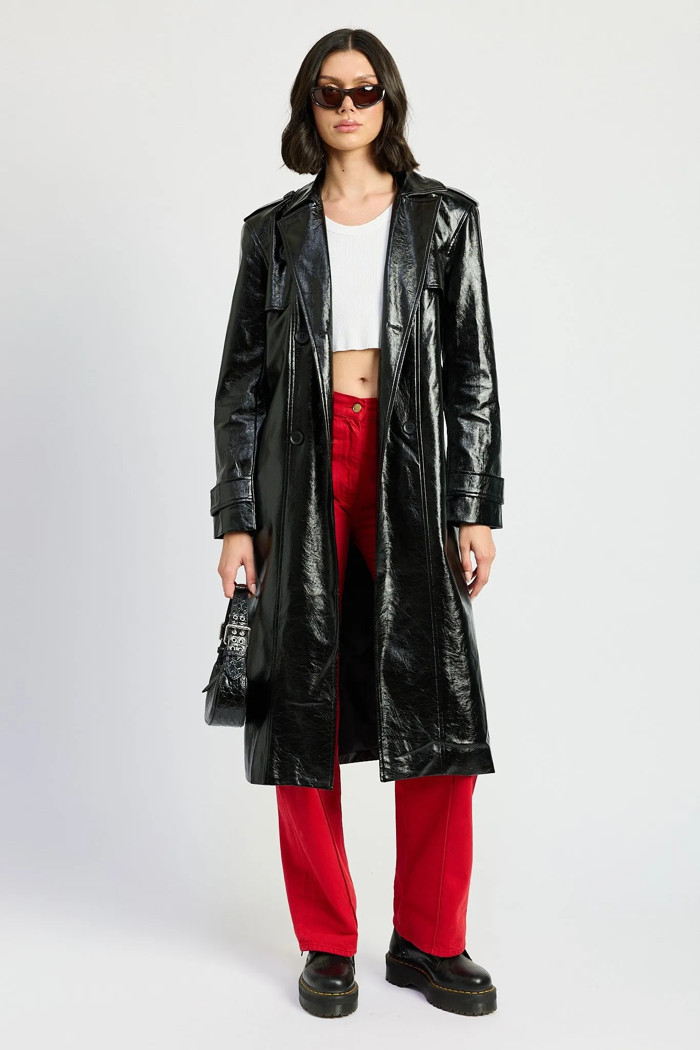 Trinity Faux Leather Coat