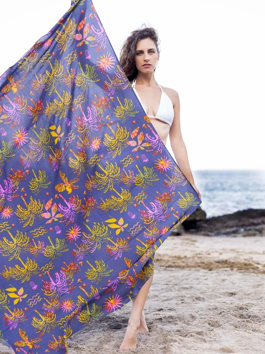 Tropical sunset sarong