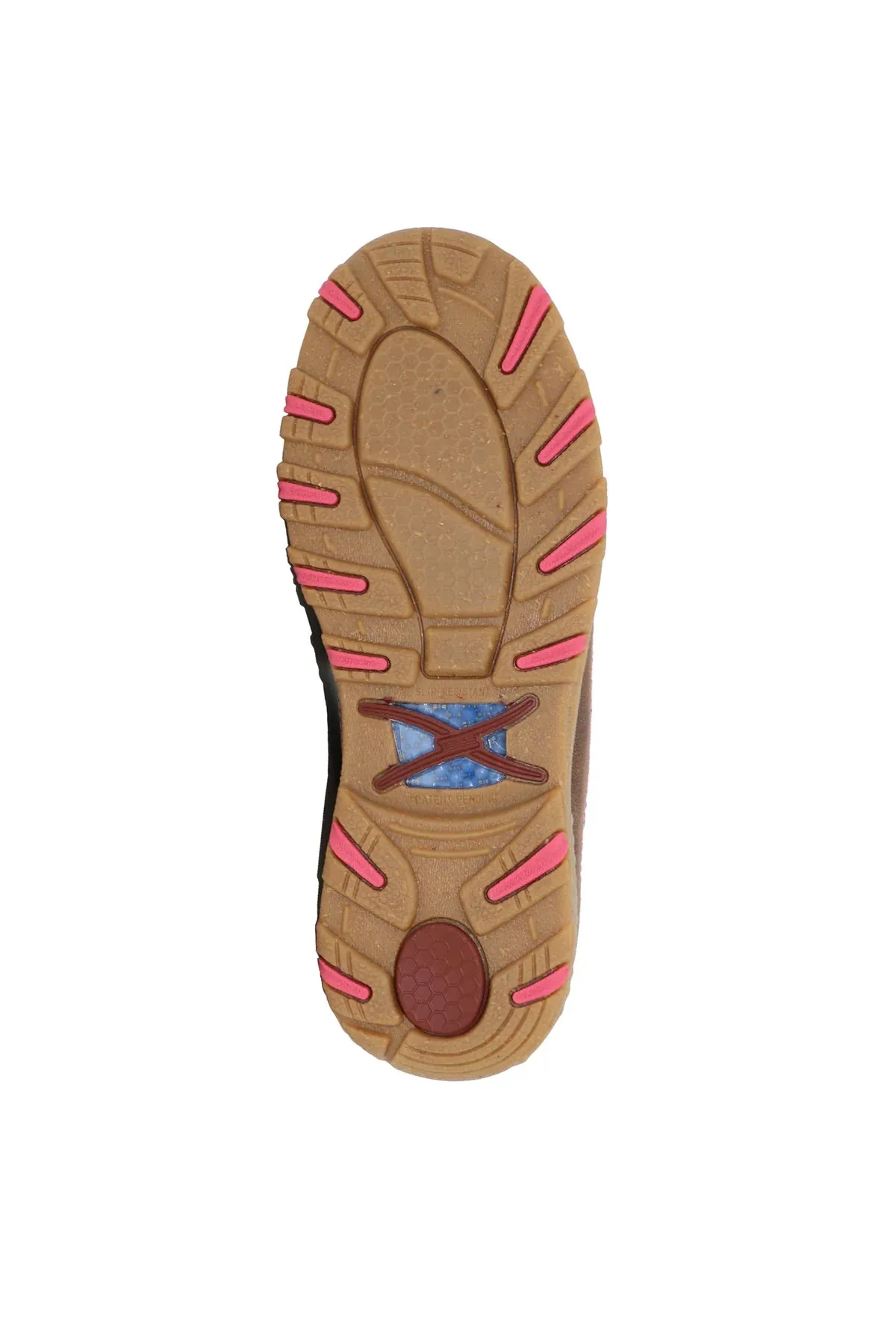 Twisted X Ladies Pink Cell Stretch Slip On - Brown/Pink