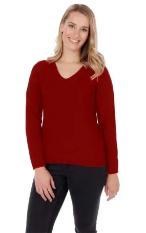 Vee Neck Plain Sweater