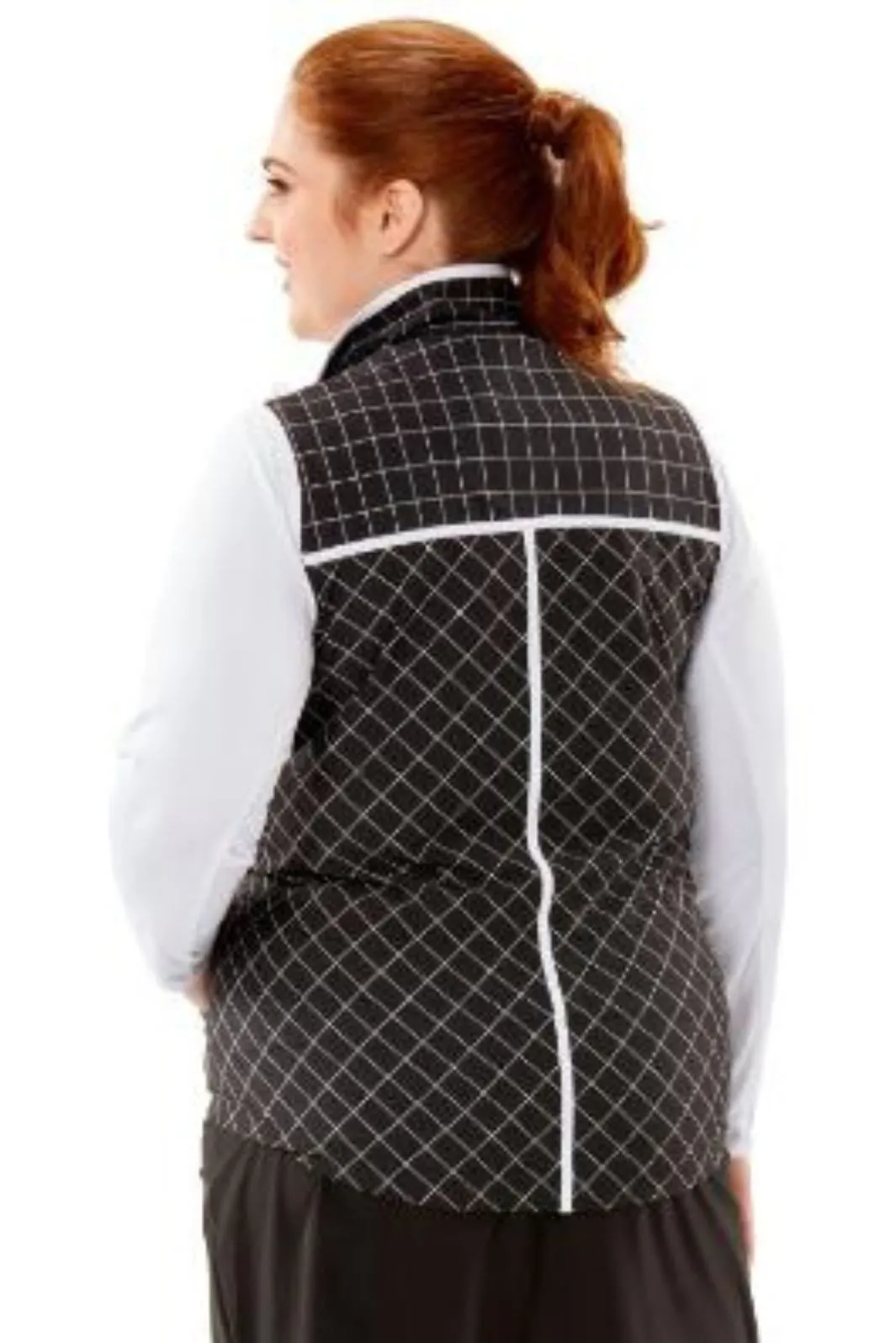 Veste Sans Manche Zippy Taille Plus (Noir Multi) de Lopez