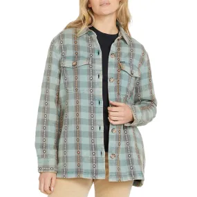 Volcom Women's Polar Boobear Flannel Shirt Jacket