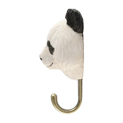 Wildlife Garden - Hand Carved Hook - Panda