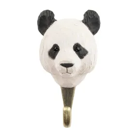 Wildlife Garden - Hand Carved Hook - Panda