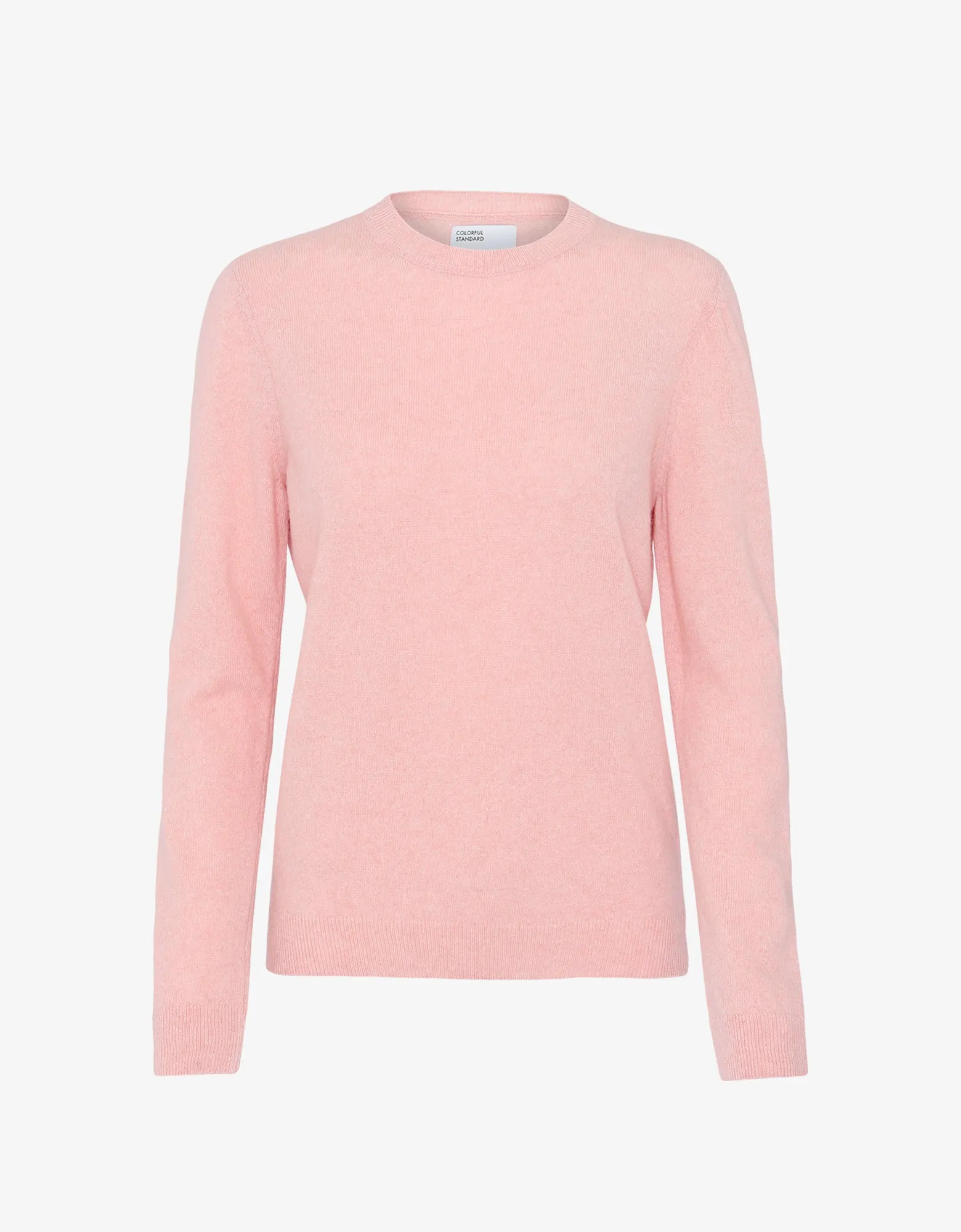 Women Light Merino Wool Crew - Faded Pink