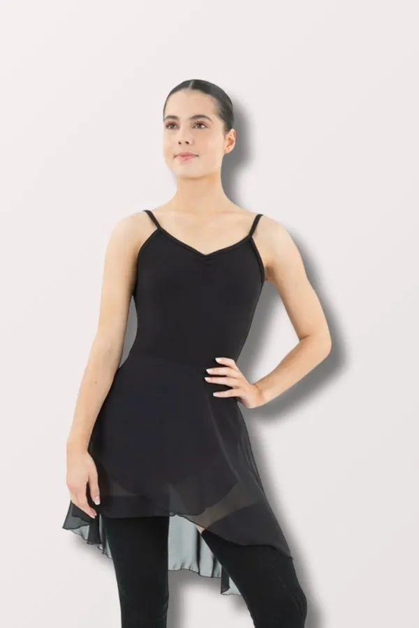 Women's Pinch Front Camisole Leotard - Black