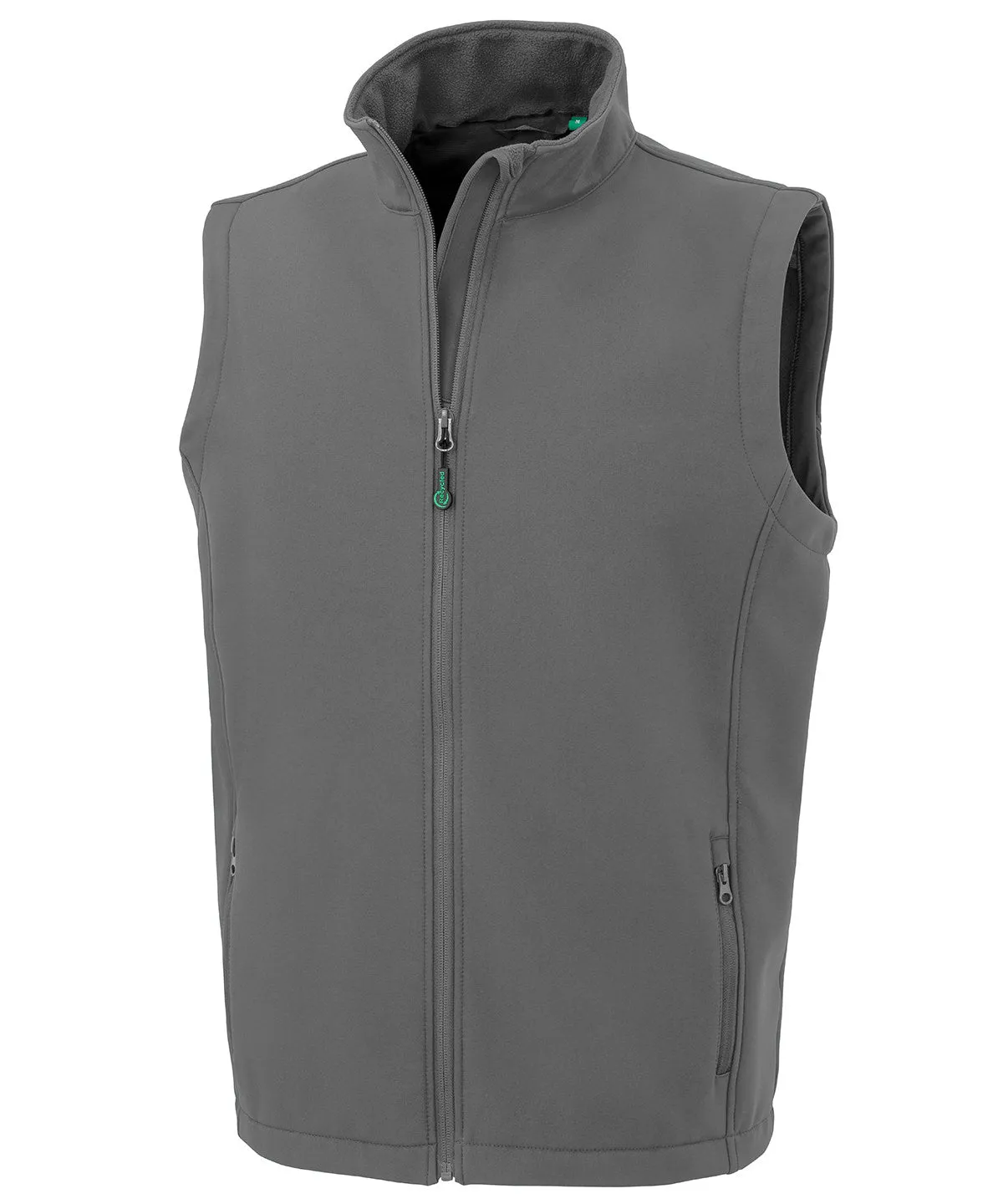 Workguard Grey - Men's recycled 2-layer printable softshell bodywarmer